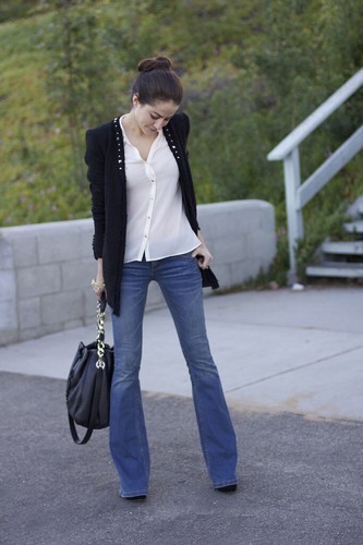 A406 zara blazer boucle tweed - blazer,