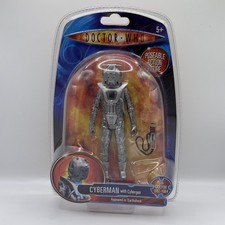 LAST ONE Dr Doctor Who - Earthshock Cyberman with Cybergun - Classic 5" Figure