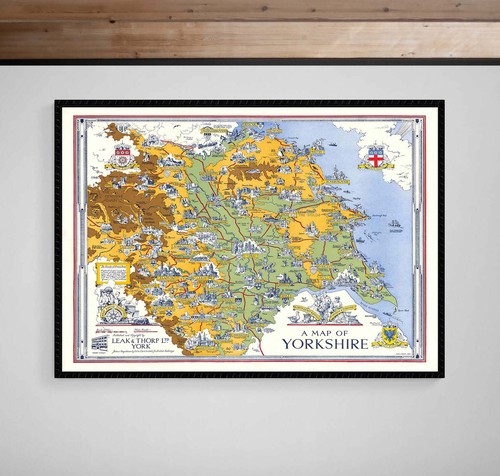 Pictorial map yorkshire - pictorial,