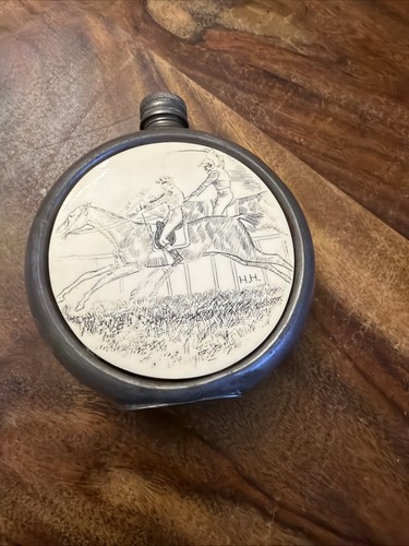 Hunting pewter hip - hunting,