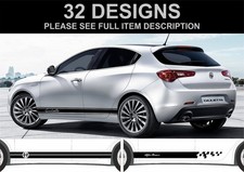 fits alfa romeo decals stickers Giulietta side stripes decals graphics stickers