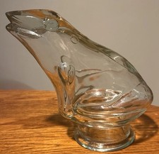 Vintage Glass Frog Figurine