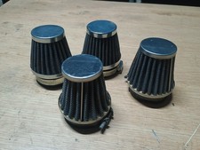 K&N Style Metal Motorcycle Pod Air Filters - 54mm - x4