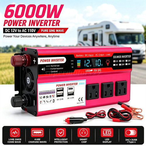 6000w pure sine - 6000w, power