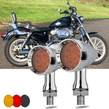 For Harley Sportster XL 883 1200 Motorcycle Chrome Turn Signal Lights Indicator