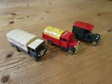 3 x Corgi models: AEC van "GWR", Morris Truck "Shell" & T Ford van "Liptons Tea"