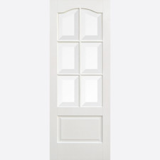 LPD Internal Kent 2 Panels White Premium Primed Plus 6 Light Glazed Doors