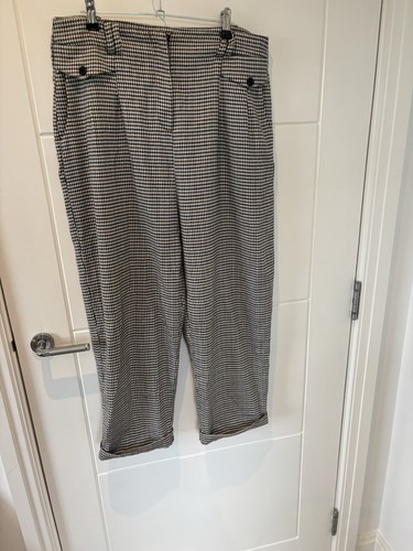 Topshop cropped houndstooth - topshop,