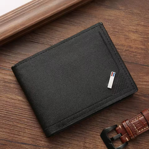 Men leather wallet - leather,