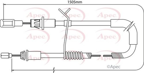 Apec rear left - cable, for