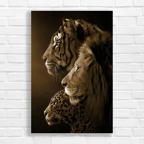 Majestic big cats sepia - big,