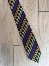 Drake s Tie Multi Stripe Made
