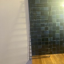 Black String Shelving Side Panel 78x30