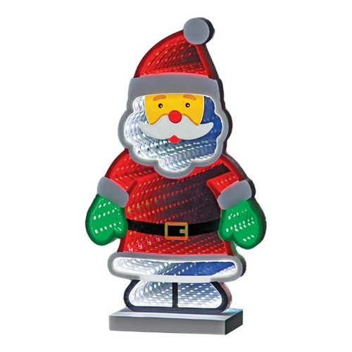 Santa led infinity mirror - led,