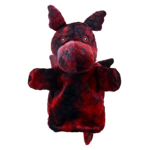 Dragon hand puppet - dragon, (red)