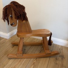 Vintage Wooden Rocking Horse