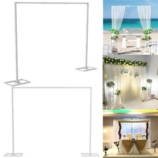 3x3m / 10x10ft Adjustable Wedding Backdrop Stand Background Curtain Pipe Stage 