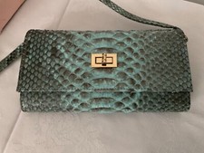 La Marey - Genuine Python Leather Wallet with Detachable Strap - Blues