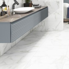 Marble Effect Metro Brick Gloss Wall Floor Porcelain Tile 30x10cm 20 Boxes