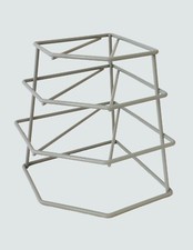 Delfinware 2007GRY Grey 4 Tier