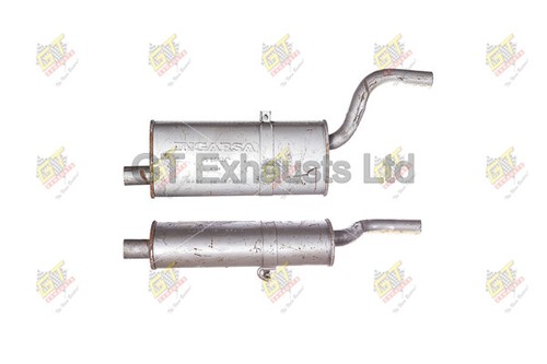 Exhaust silencer tail - silencer, pipe
