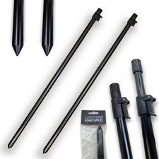 LFS 2 Storm Poles Telescopic 95-180cm Clamp Lock Fishing Bivvy Shelter Umbrella