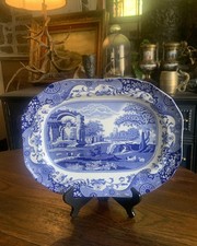 Spode blue china italian - china,