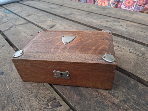 Antique edwardian desk top - edwardian, box