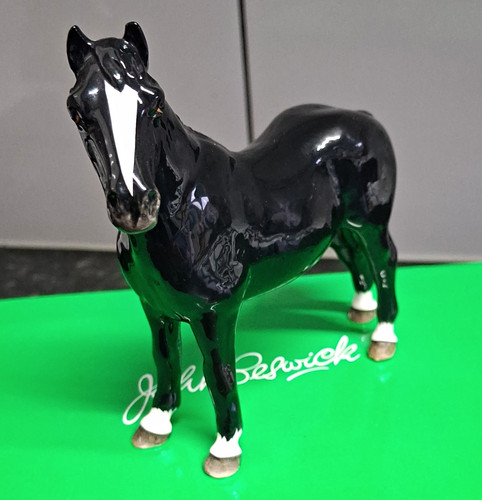 Beswick black horse figurine - beswick,