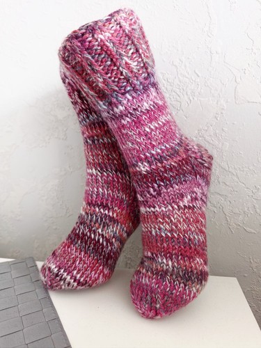 Hand knitted warm chunky - hand,