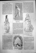 Antique Print Captious Critic Pantomine Cinderella Ugly Sister Mr Fair 1876