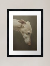 Loyal Whippet Framed Art Print
