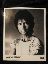 CLIFF RICHARD 10x8" EMI PROMO PHOTOCARD