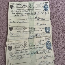 12 Vintage 1953 Barkleys Bank