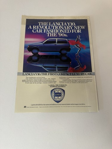 Original vintage 1985 lancia - vintage,