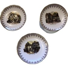 3 China Saucer Plate Wall