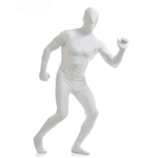 1xParty Costume Invisible Morph Suit Adult Men Women Full Body Spandex Jumpsuit