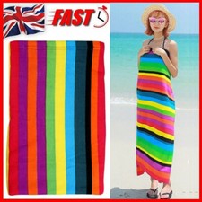 Travel Towel Striped Extra Large Microfibre Lightweight Beach Towel Quick Dry UK