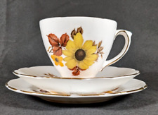 Vintage DELPHINE Cup, Saucer and Plate Trio Set ~ Bone China