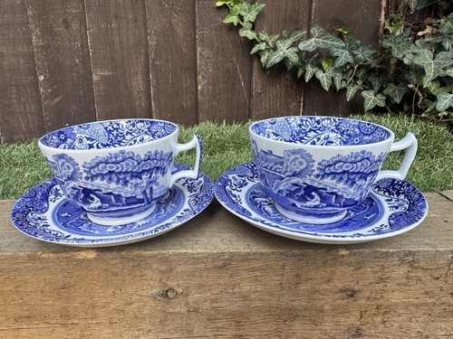 Vintage spode blue italian - blue,