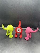 Ikea Dog Tail Hook Coloured Set of 3 Wall Hanger Hooks Leash Harness keys Coats 