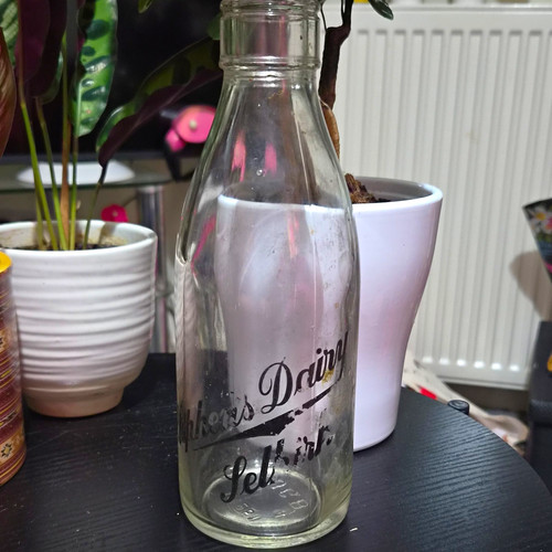 Very rarevintage glass milk - rarevintage,