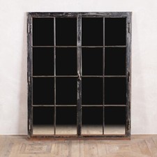 MIRROR CAST IRON MIRROR MIRRORED WINDOW ANTIQUE MIRROR VINTAGE MIRROR