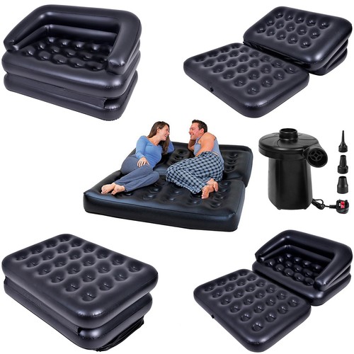 Inflatable double 5in1 air - inflatable, bed