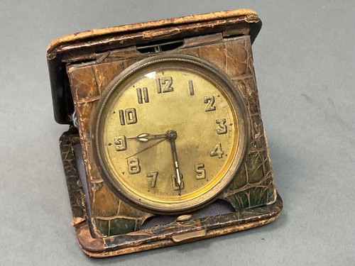 Antique travel alarm clock - travel,