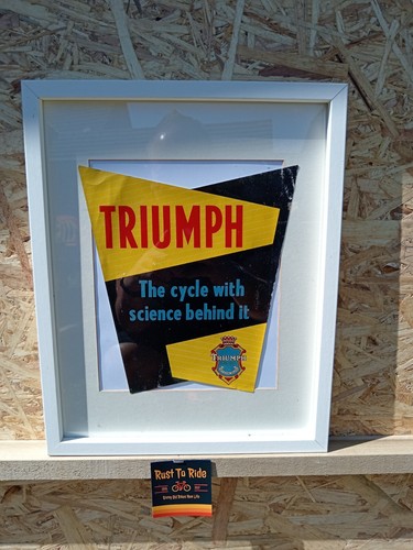 Vintage bicycle triumph shop - vintage,