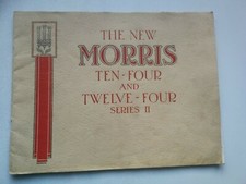 Original New Morris Ten Four and Twelve Four series 2 sales brochure