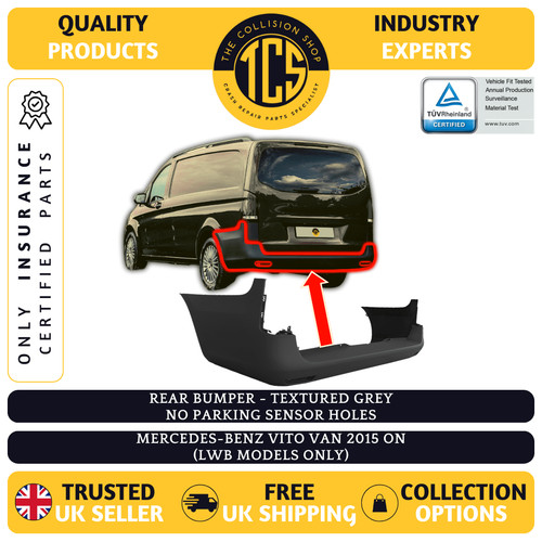 Mercedes vito rear bumper van - mercedes,