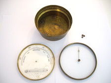 Brass barometer casing with - casing,