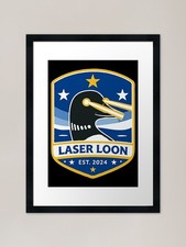 Laser Loon Sticker � Retro